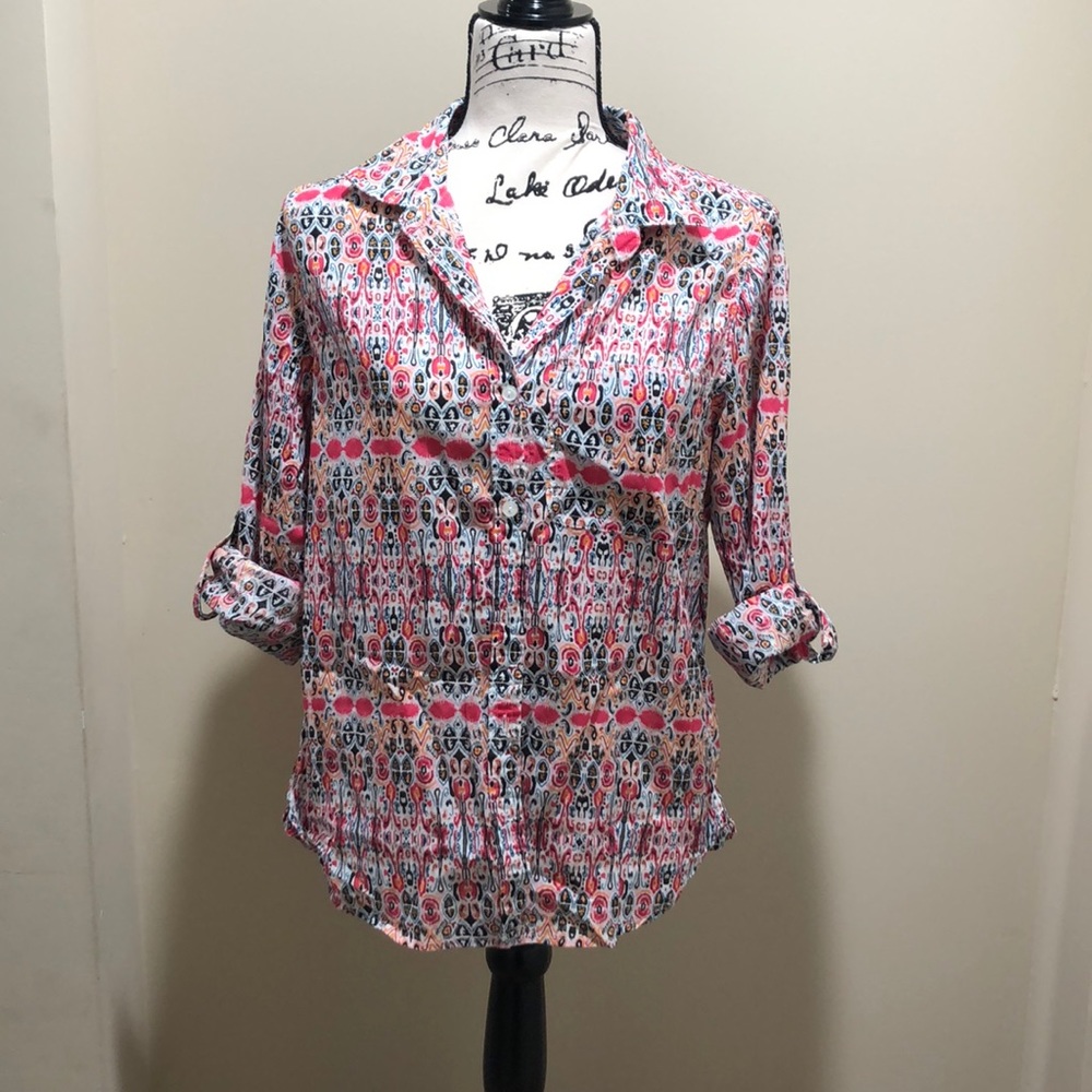 Velvet Heart Button-Up Shirt